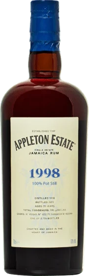 Appleton Estate 1998 Jamaica Hearts Collection Pot Still 25yo 63% 700ml