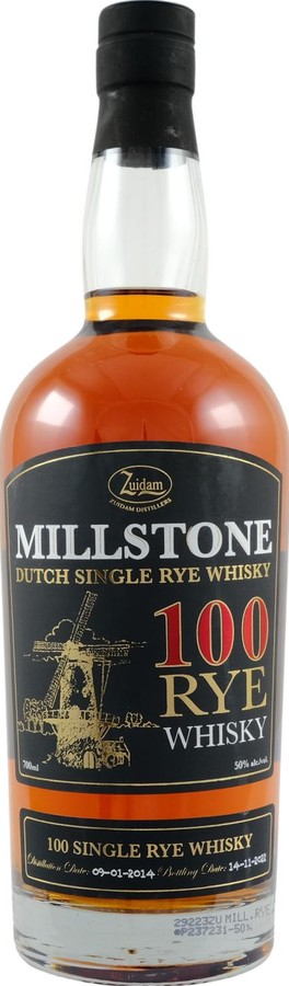 Millstone 2014 100 Rye Whisky 50% 700ml