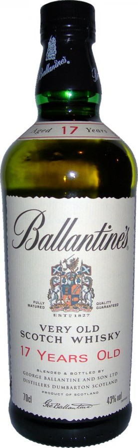 Ballantine's 17yo Very Old Scotch Whisky 43% 700ml