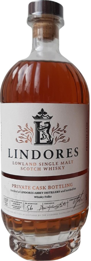 Lindores Abbey 2019 Private Cask Whisky Folks 60.7% 700ml