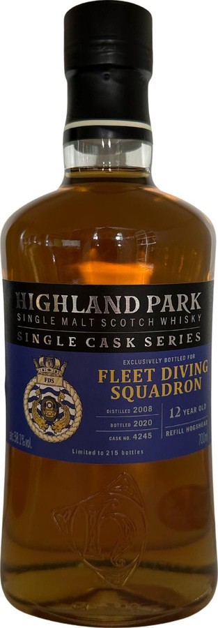 Highland Park 2008 Single Cask Series Fleet Diving Squadron 58.1% 700ml