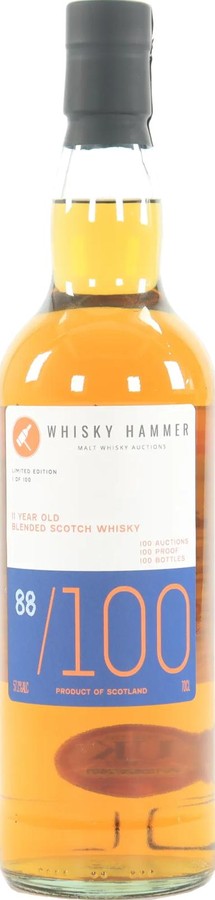 Blended Scotch Whisky 11yo Whisky Hammer 100th 57.1% 700ml