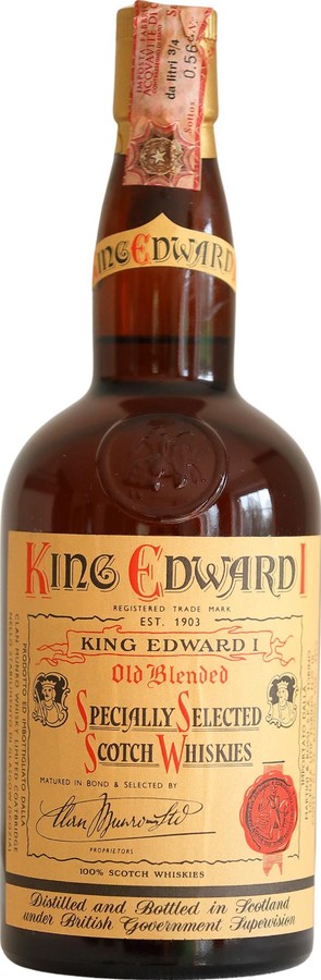 King Edward I Old Blended Specially Selected Scotch Whiskies Martini & Rossi S.P.A. Torino 43% 750ml