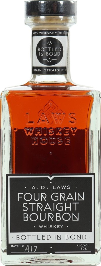 A. D. Laws 4yo Four Grain Straight Bourbon Whisky 50% 750ml