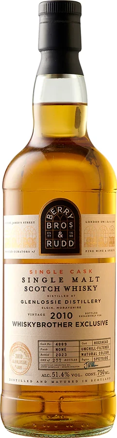 Glenlossie 2010 BR Single Cask WhiskyBrother & Co 51.4% 750ml