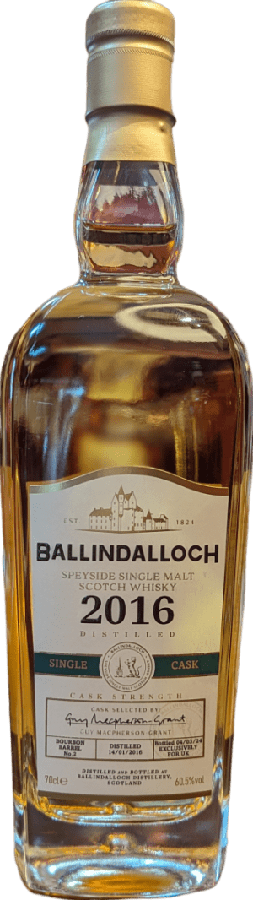 Ballindalloch 2016 Single Cask UK Exclusive 60.5% 700ml