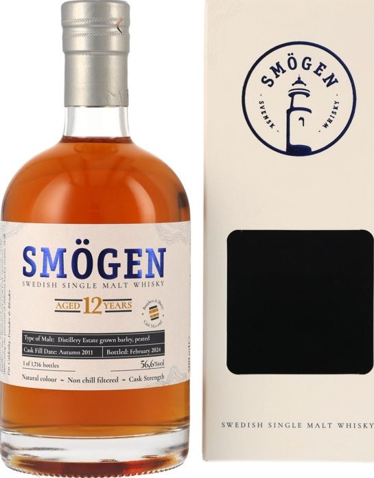 Smogen 2011 Aged 12yo 56.6% 500ml