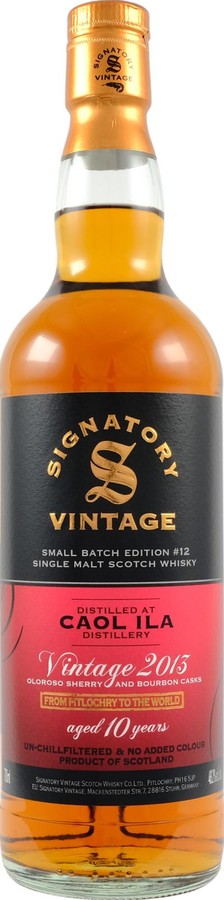 Caol Ila 2013 SV Small Batch Edition #12 48.2% 700ml