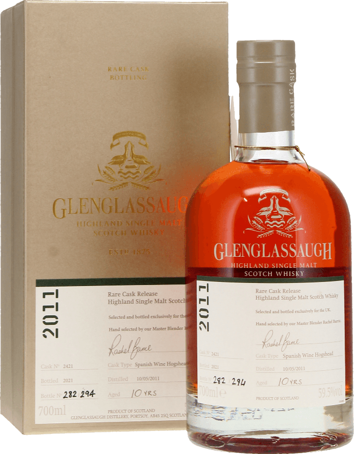 Glenglassaugh 2011 Rare Cask Release Spanish Wine Hogshead U.K. Exclusive 59.5% 700ml