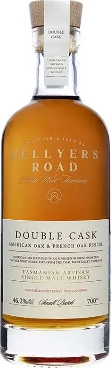 Hellyers Road Double Cask American Oak French Oak 46.2% 700ml
