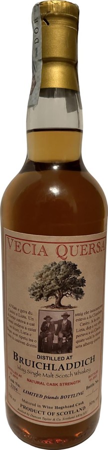 Bruichladdich 2012 DT Vecia Quersa Ermanno and Peter Selection 50% 700ml
