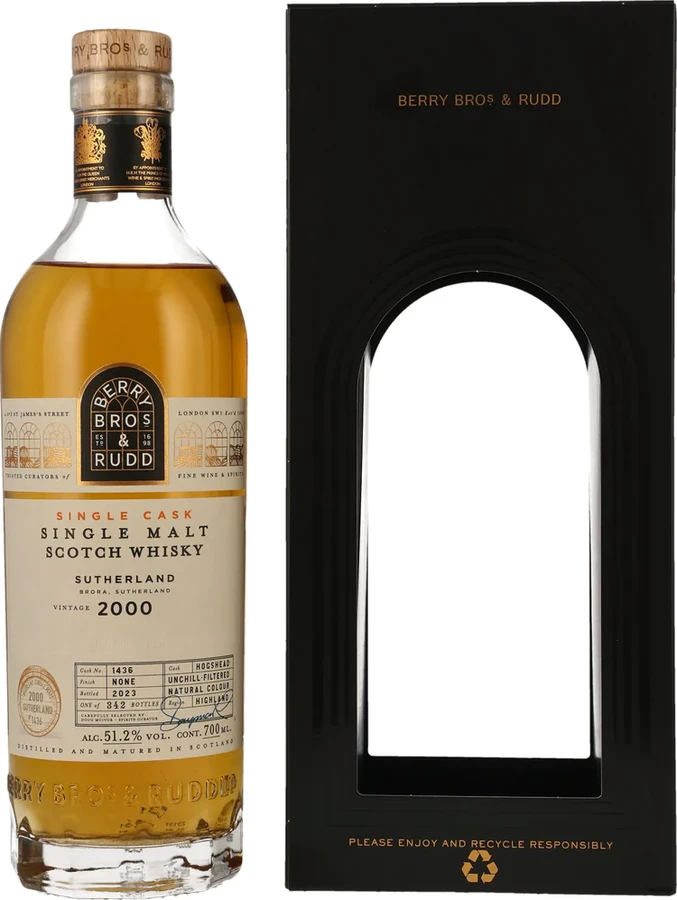 Distilled in Sutherland 2000 BR Hogshead 51.2% 700ml