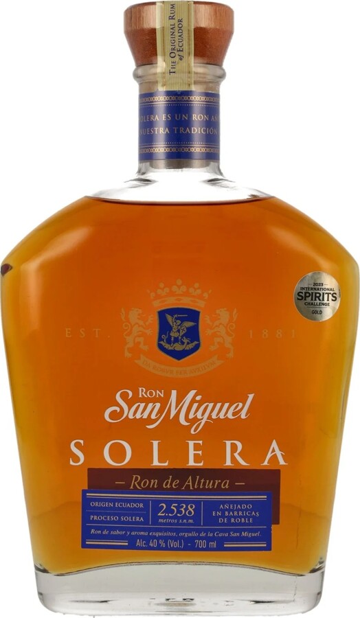 Ron San Miguel Solera Ecuador 40% 700ml