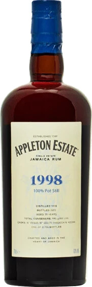 Appleton Estate 1998 Jamaica Hearts Collection Pot Still 25yo 63% 100ml