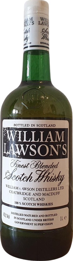 William Lawson's Finest Blended Scotch Whisky 100% Scotch Whiskies 40% 1000ml