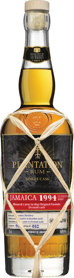 Plantation 1994 Claredon MMW Jamaica Bottled for LMDW 65th Anniversary 65.45% 700ml