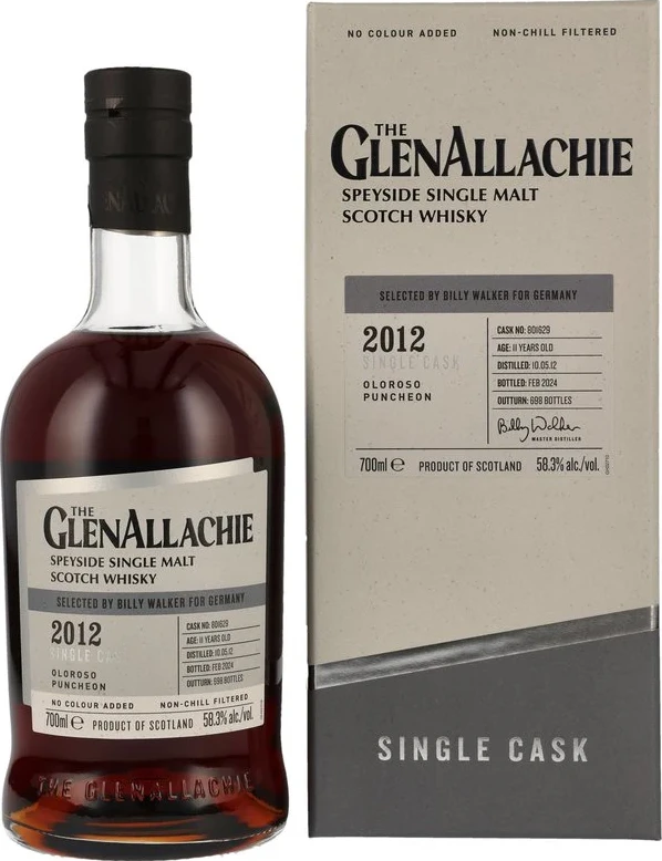 Glenallachie 2012 Single Cask Germany 58.3% 700ml