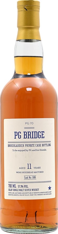 Bruichladdich 11yo Private Cask Bottling Rivesaltes Wine Hogshead PG and friends 57.3% 700ml