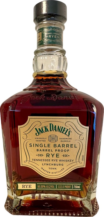 Jack Daniel's Single Barrel Barrel Proof Rye 66% 750ml