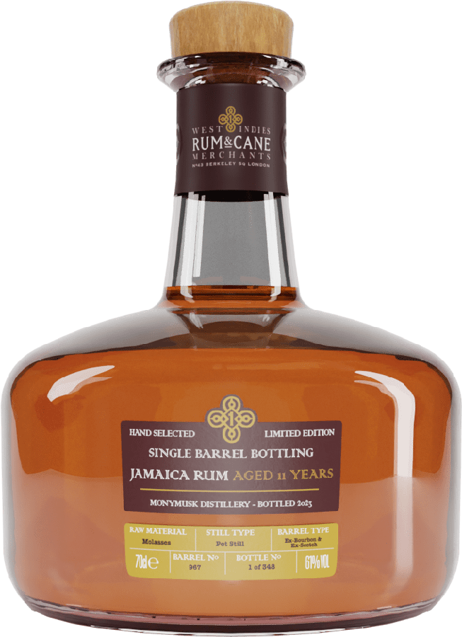 Rum & Cane Monymusk Jamaica Single Cask 11yo 61% 700ml