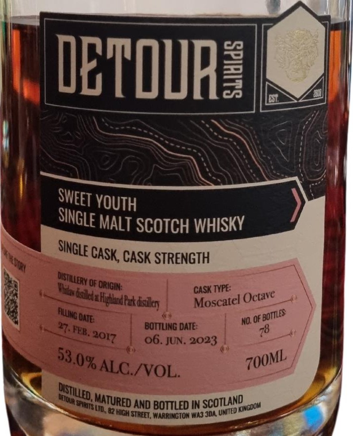 Whitlaw 2017 DeSp Sweet Youth 53% 700ml