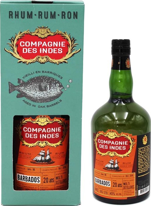 Compagnie des Indes 1996 Barbados 20yo 45% 700ml