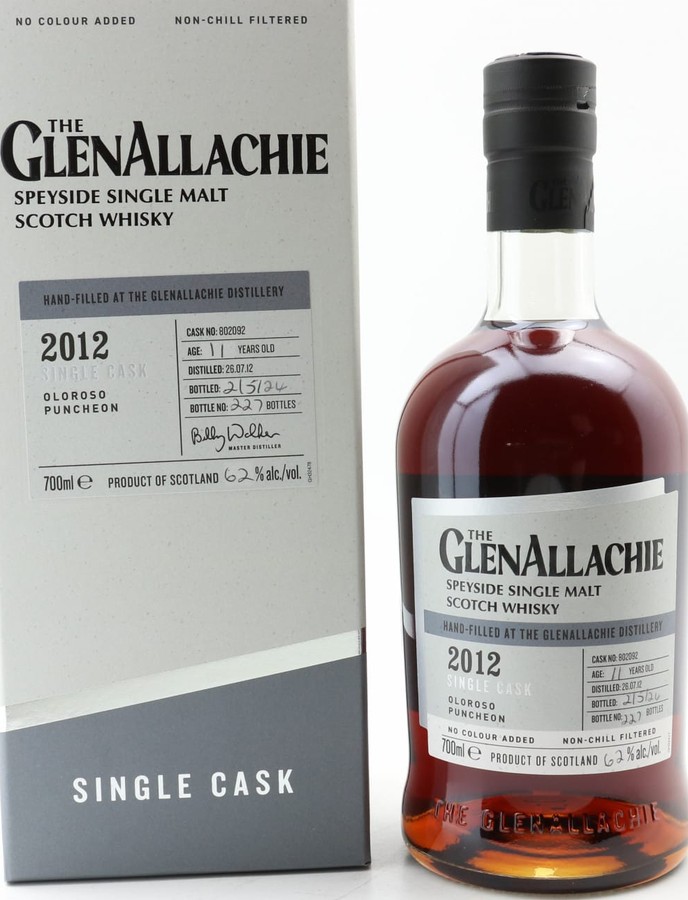 Glenallachie 2012 Handfilled At The Distillery Handfilled At The Distillery 62% 700ml