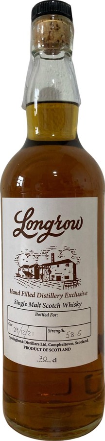 Longrow Hand Filled Distillery Exclusive 58.5% 700ml