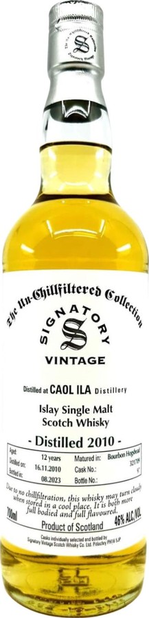 Caol Ila 2010 SV The Un-Chillfiltered Collection 46% 700ml