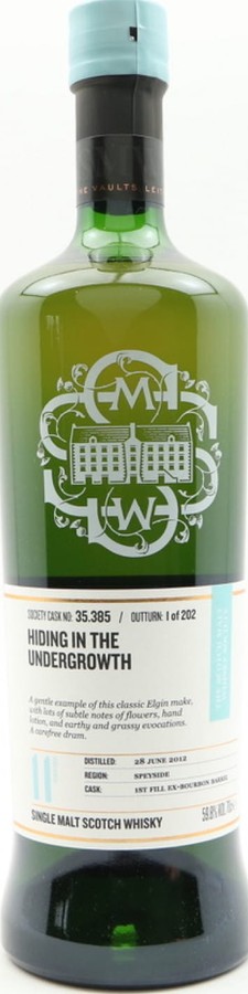 Glen Moray 2012 SMWS 35.385 Hiding in the undergrowth 1st Fill Ex-Bourbon Barrel 59.8% 700ml