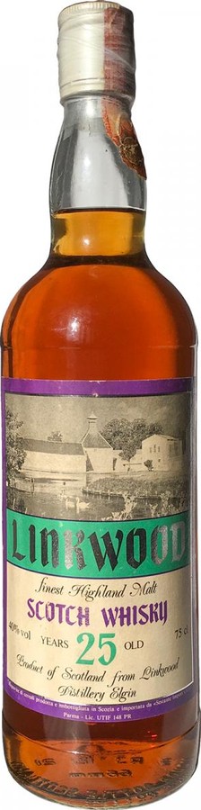 Linkwood 25yo Ses Finest Highland Malt Scotch Whisky 40% 750ml