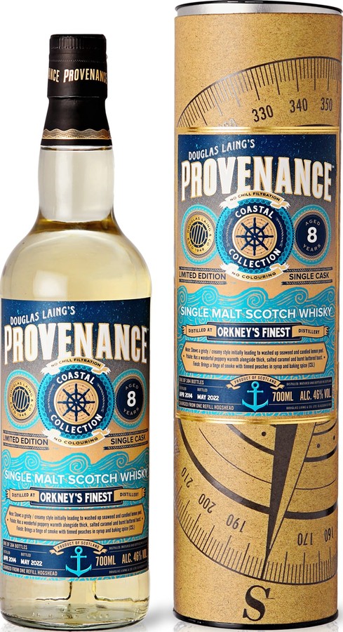 Orkney's Finest 2014 DL Provenance Coastal Collection Refill Hogshead 46% 700ml