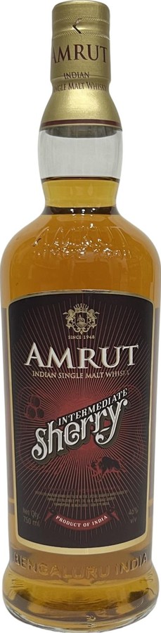 Amrut Intermediate Sherry 46% 750ml