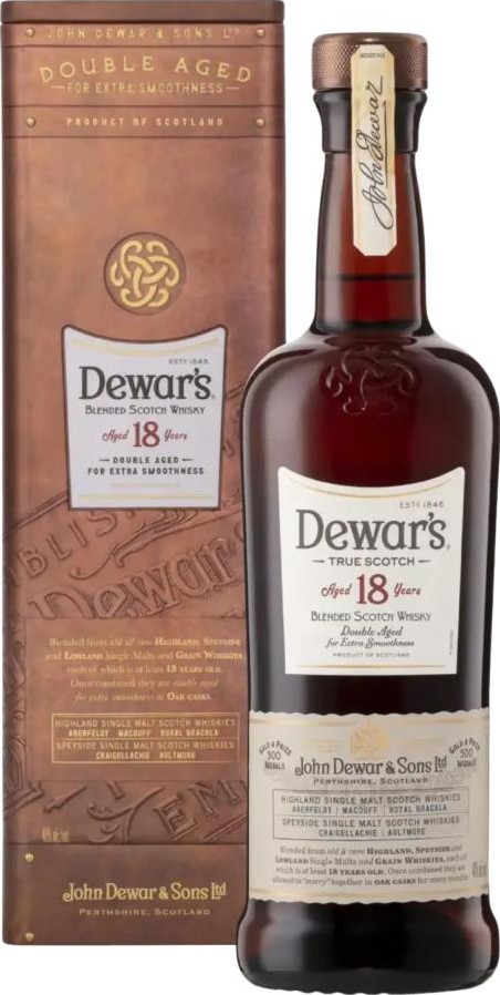 Dewar's 18yo True Scotch Double Aged 40% 1000ml