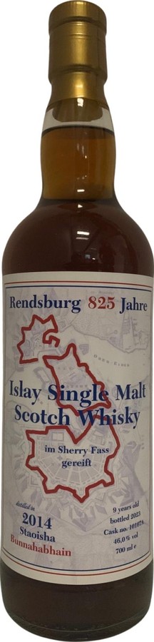 Staoisha 9yo KW Rendsburg 825 years Whiskyauction.com 46% 700ml