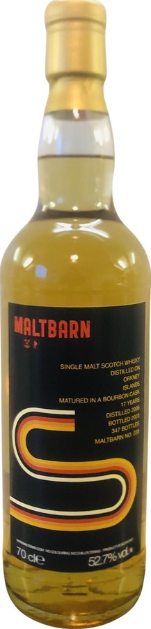 Distilled on the Orkney Islands 2006 MBa No. 228 52.7% 700ml