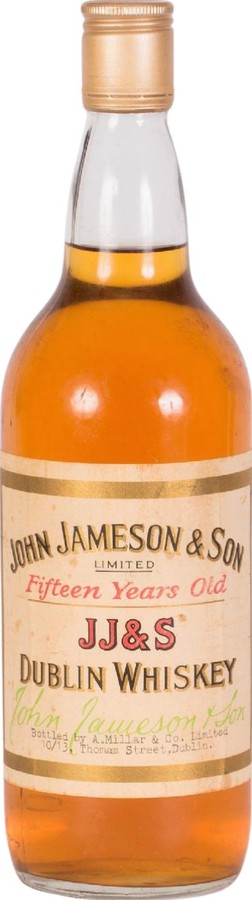 John Jameson & Son 15yo JJ&S A. Millar & Co Thomas Street Dublin 40% 700ml