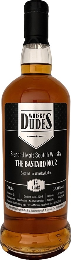 Blended Malt Scotch Whisky 2009 WDS The Bastard No.2 62% 700ml