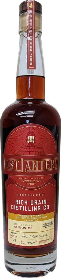 Lost Lantern 7yo Mississippi Wheated Straight Bourbon Single Cask Series r Bourbon by T8KE 72.4% 750ml