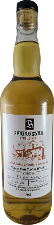 Springbank Hand Filled Distillery Exclusive 59.1% 700ml