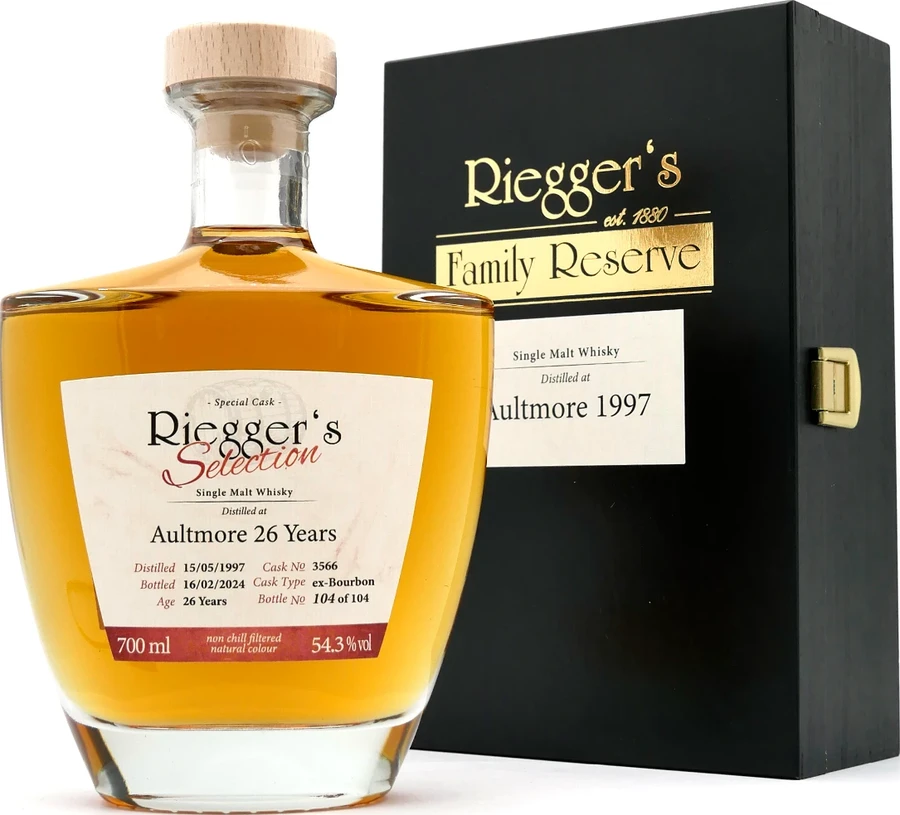 Aultmore 1997 RS Riegger's Family Reserve 54.3% 700ml