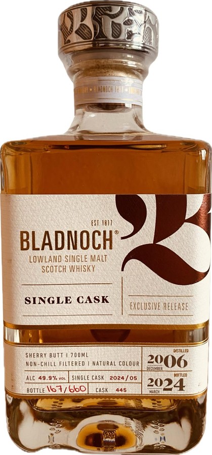 Bladnoch 2006 Single Cask 49.9% 700ml