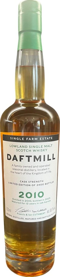 Daftmill 2010 Cask Strength USA 58.7% 700ml