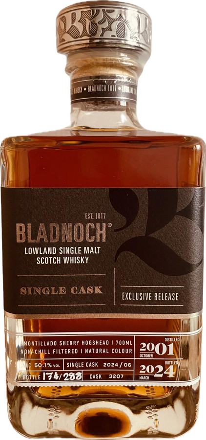 Bladnoch 2001 Single Cask 50.1% 700ml