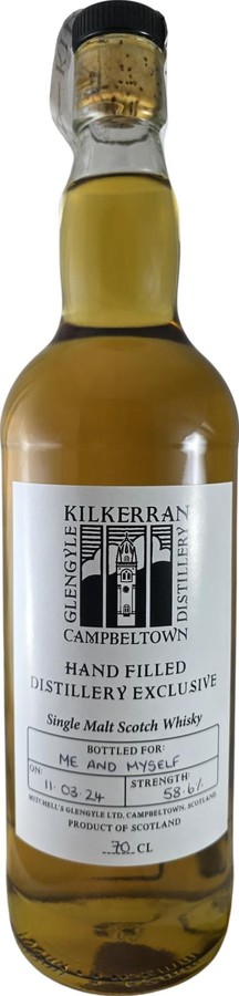 Kilkerran Handfilled Hand bottled available only at the distillery 58.6% 700ml