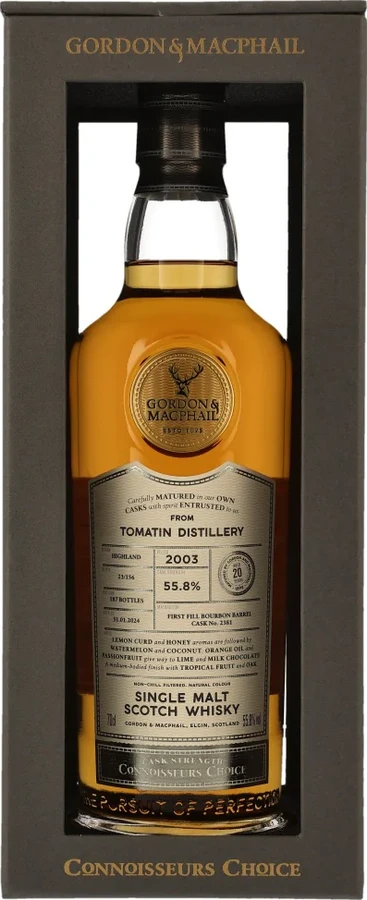 Tomatin 2003 GM Connoisseurs Choice Cask Strength 55.8% 700ml