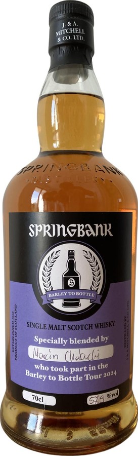 Springbank Barley to Bottle Tour 2024 57.9% 700ml