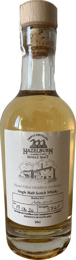 Hazelburn Hand Filled Distillery Exclusive 58.4% 200ml