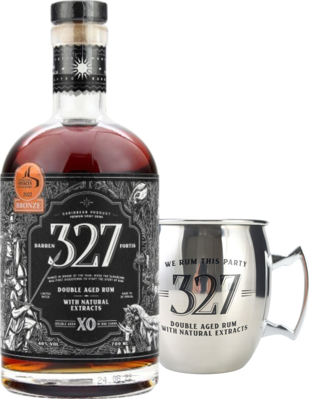 327 XO Double Aged Giftbox With Cup 40% 700ml