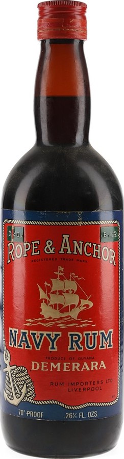 Rope & Anchor Navy Rum Demerara 757ml 40%